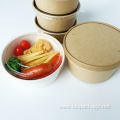 Disposable paper round salad bowls paper bowls